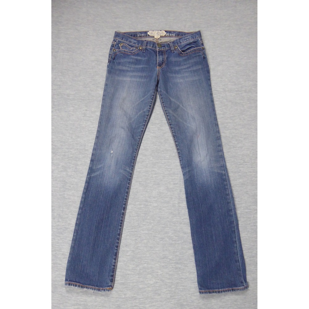 Born In California Straight Leg Jeans Womens 29 Blue Medium Wash Low Rise